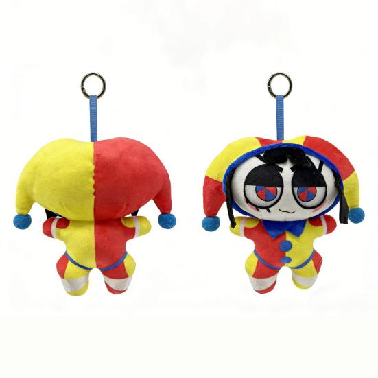 Clown Plüsch Schlüsselanhänger für Rucksack Niedliches Stofftier Schlüsselanhänger Weicher Mini Anhänger Handtaschen Anhänger Lustiges Geschenk für Kinder Frauen