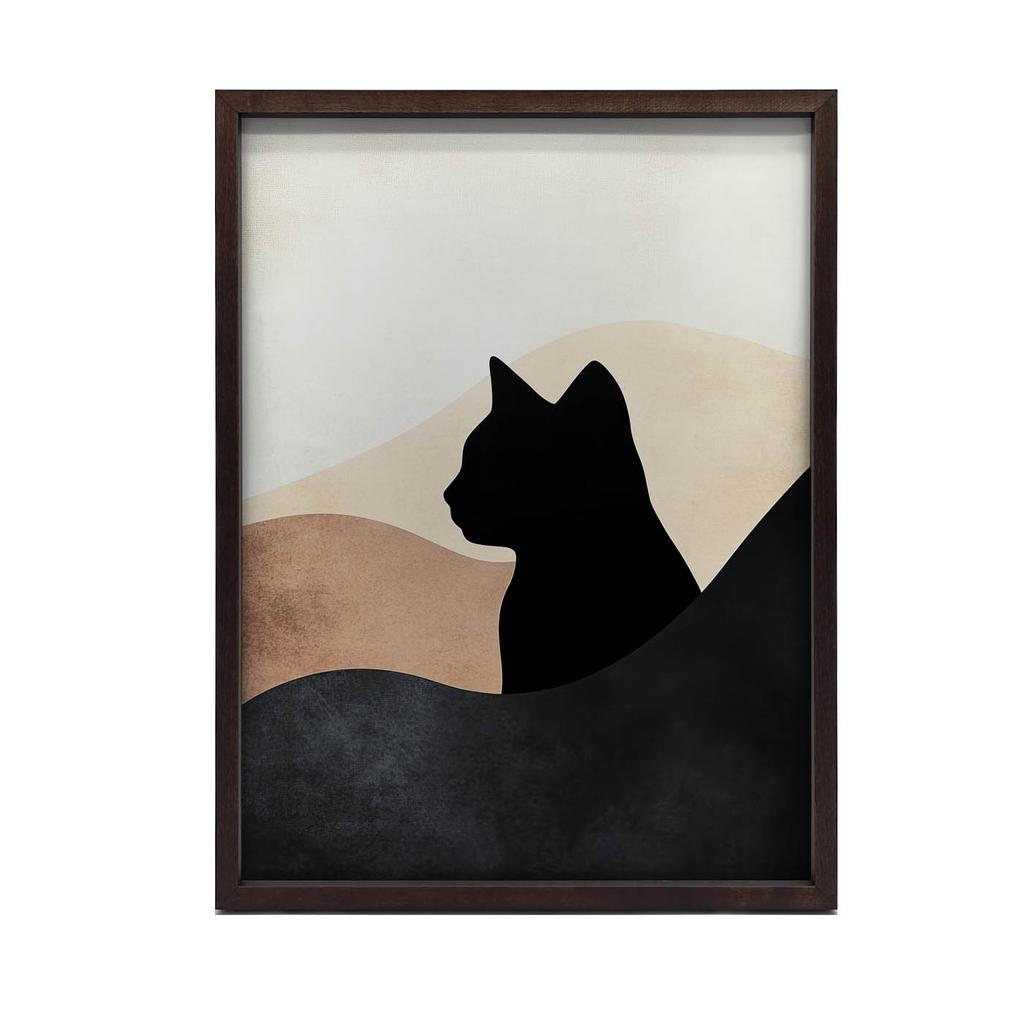 Kocie Wzgórza Kocie Wzgórza, 70X100 Cm, Rama Aluminiowa Czarna, Papier Matowy 230 Gsm