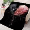 Beautiful Pink Flamingo Cartoon Soft Blanket for Bed Bedroom Sofa Picnic, Throw Blanket for Cover Outdoor Leisure Trip Nap Gifts