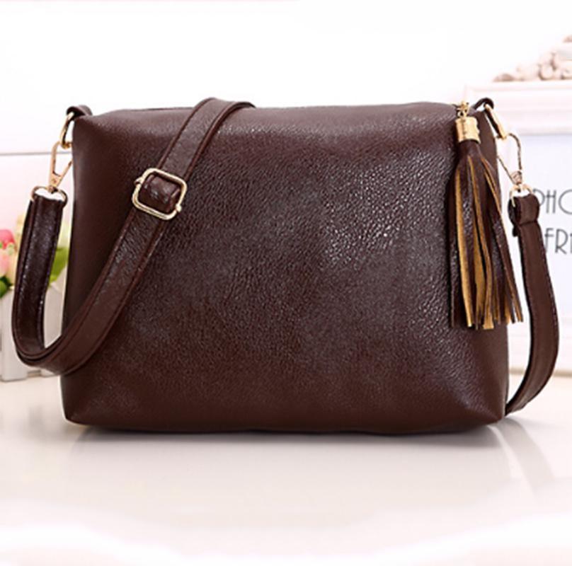 Colorful Pu Leather Women's Cross Body Bag With Tassels Small Size For Everyday Use