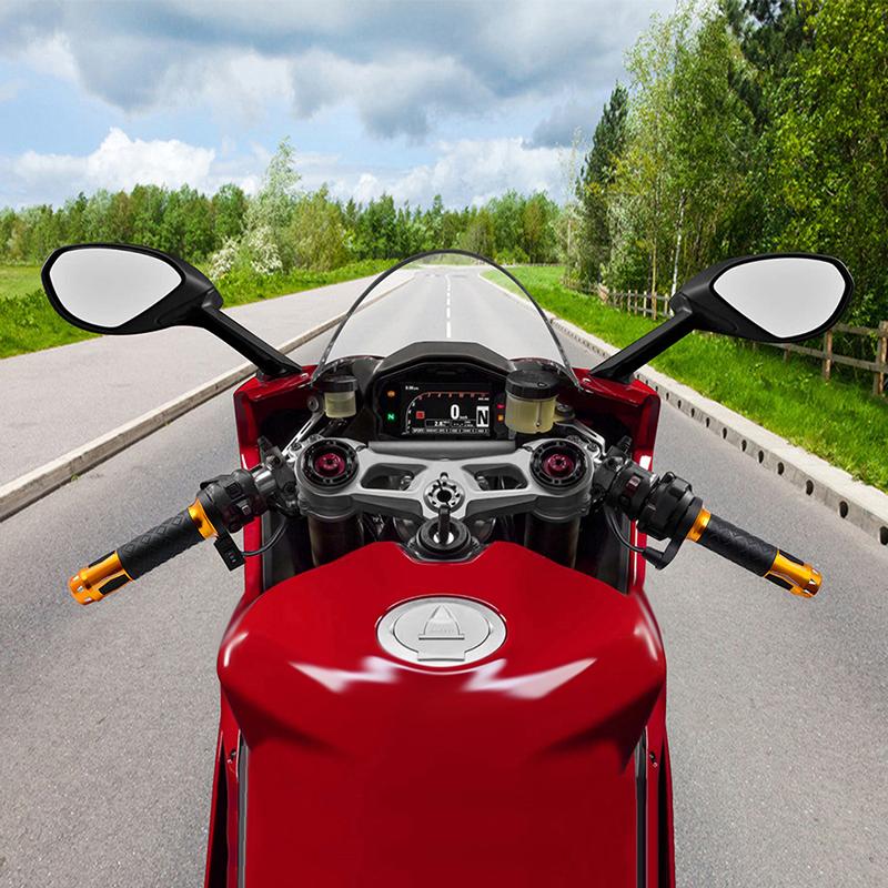 2pcs Motorcycle Electric Heated Grip Handlebar Aluminum Alloy Glod for 7/8” 22mm Handlebars Motorcycles ATV Scooters