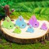 500 Pieces Glow Miniature Bunnies Figurines Resin Rabbits for Indoor and Outdoor Micros Landscape Decoration 55KF