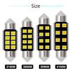 1PCS Festoon C5W C10W Car Reading LEDS 31mm 36mm 39mm 41mm 2835 SMD 8Chips Autos Lantern Dome Lamps Interior Lights White DC 12V Dome Lights 6
