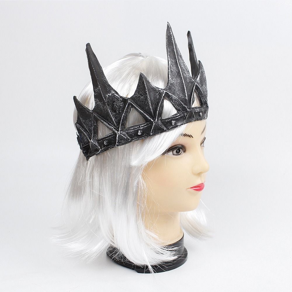 Wild Man Style Medieval Crown Headdress Vinyl Headpiece Medieval Cosplay Headpiece Unisex