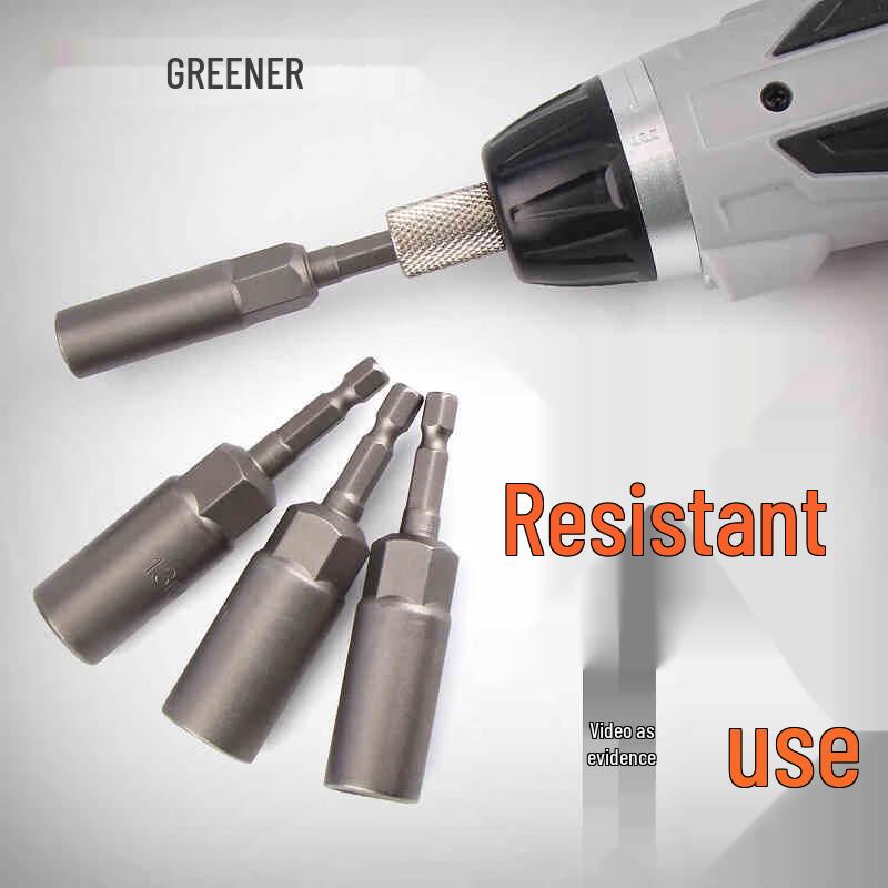 Green Forest 80mm Hex Electric Drill & Wrench Bit Set