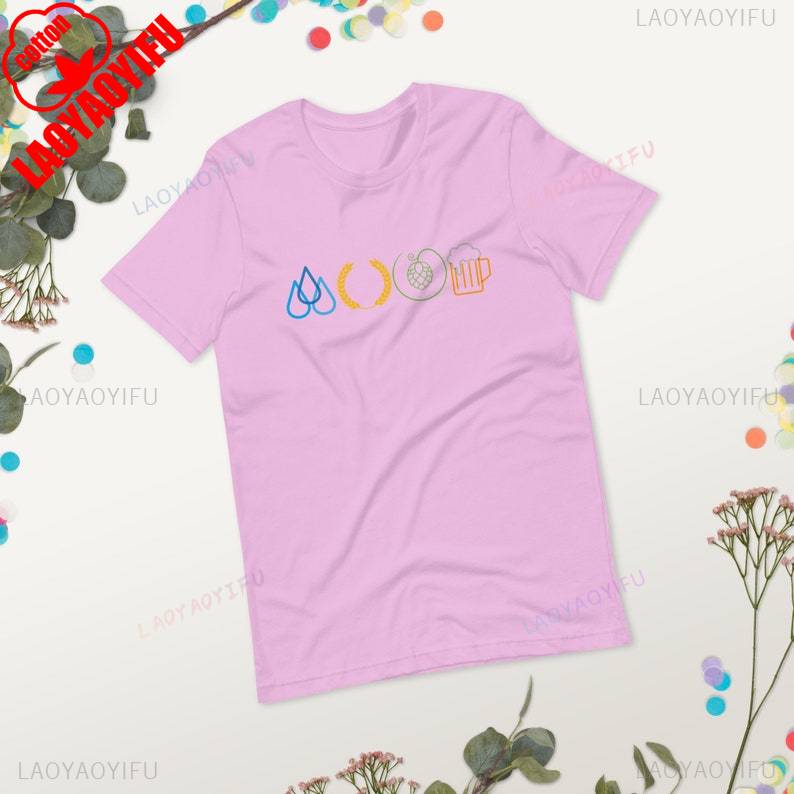 Beer Brewer TShirt Cotton Summer Short Sleeve Casual Graphic Tee Craft Beer Connoisseur Homebrewing Apparel Gift for Men Women S
