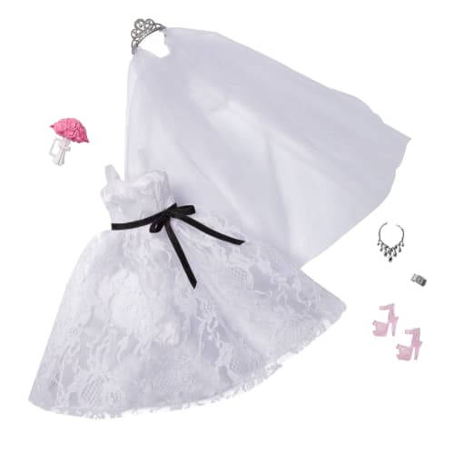Barbie Fashion Hanayome Wedding Dress [Dress-up Doll Clothes] [3 years old and up] GWF10