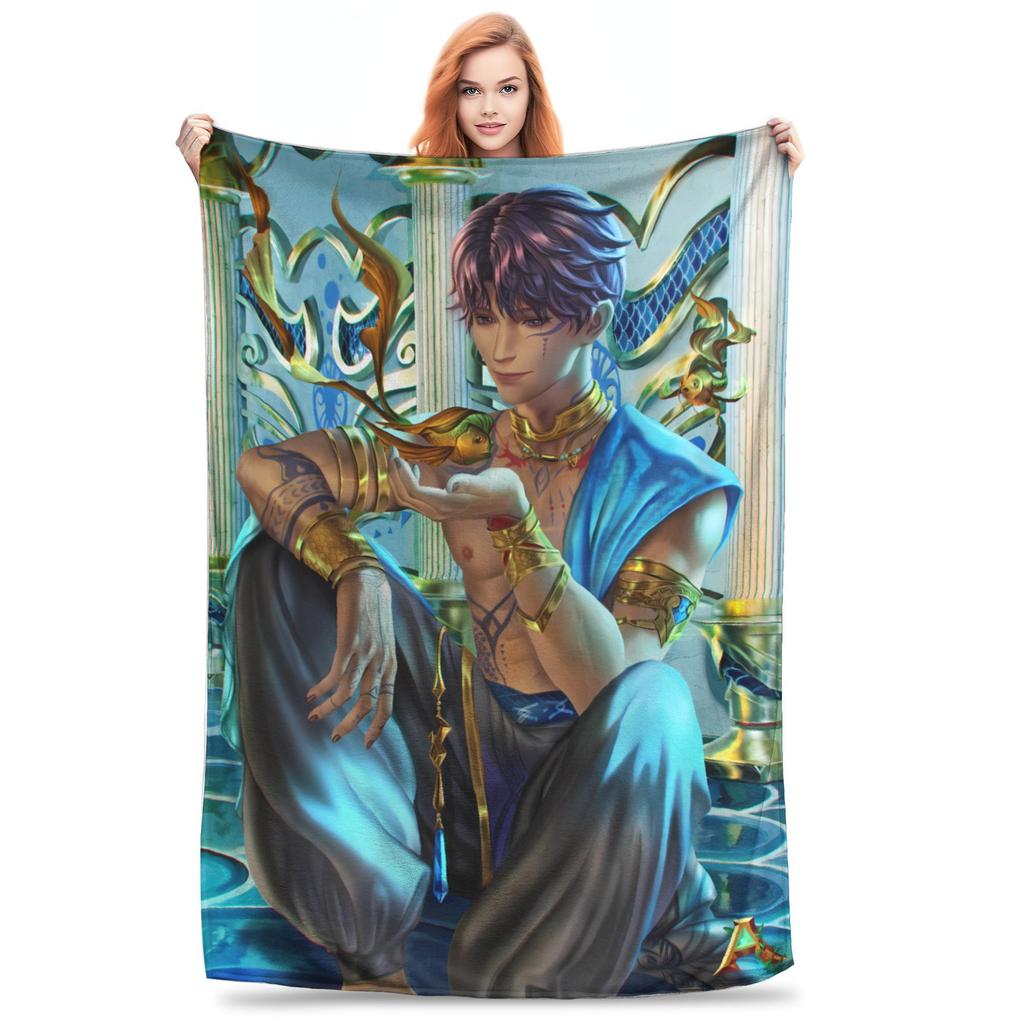 Love And Deepspace Rafayel Plush Blanket Kids Adult  Flannel Throw Blanket For Couch Chair Soft Quality Bedspread Birthday Gift