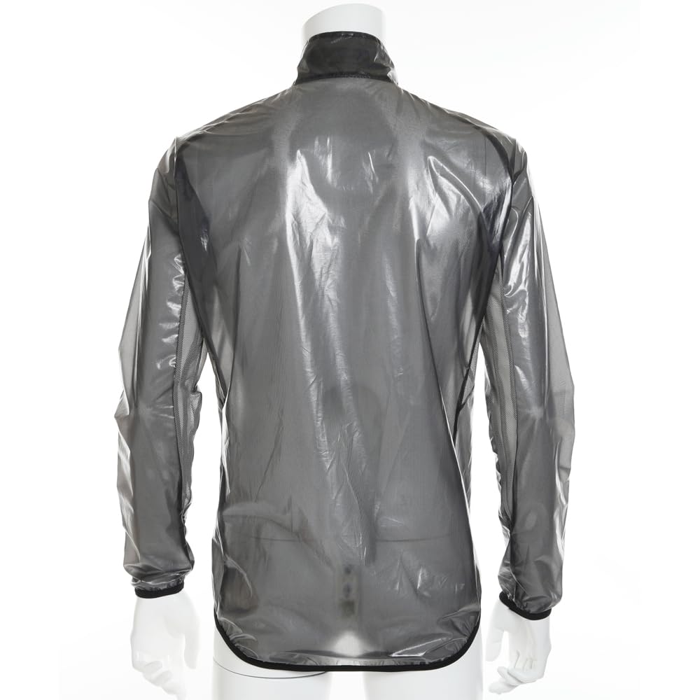 Kapelmuur Cycling Rain Clear Rain with Storage Size L Jacket, Jacket, 2-Way Stretch, Bag, Black,