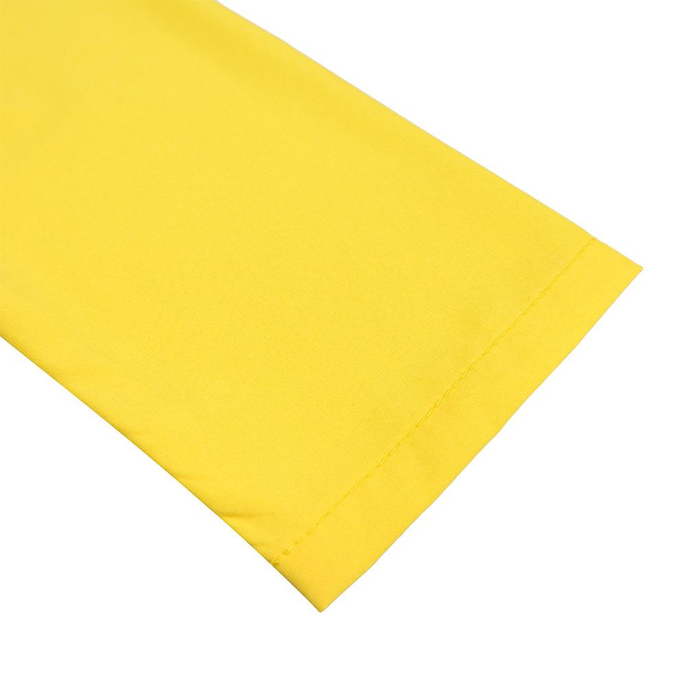 IHUASU Dame Langermet Snøring Ensfarget V-hals Slim Plissert Plussstørrelse Kjole