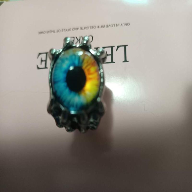 Retro Punk Dragon and Eagle Claw Ring - Stainless Steel Open Design for Men and Women