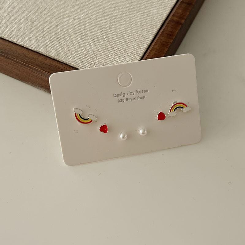 Exquisite Set, Earrings, Niche Design Earrings, Women's High-end Stud Earrings, Women's 6-piece Set