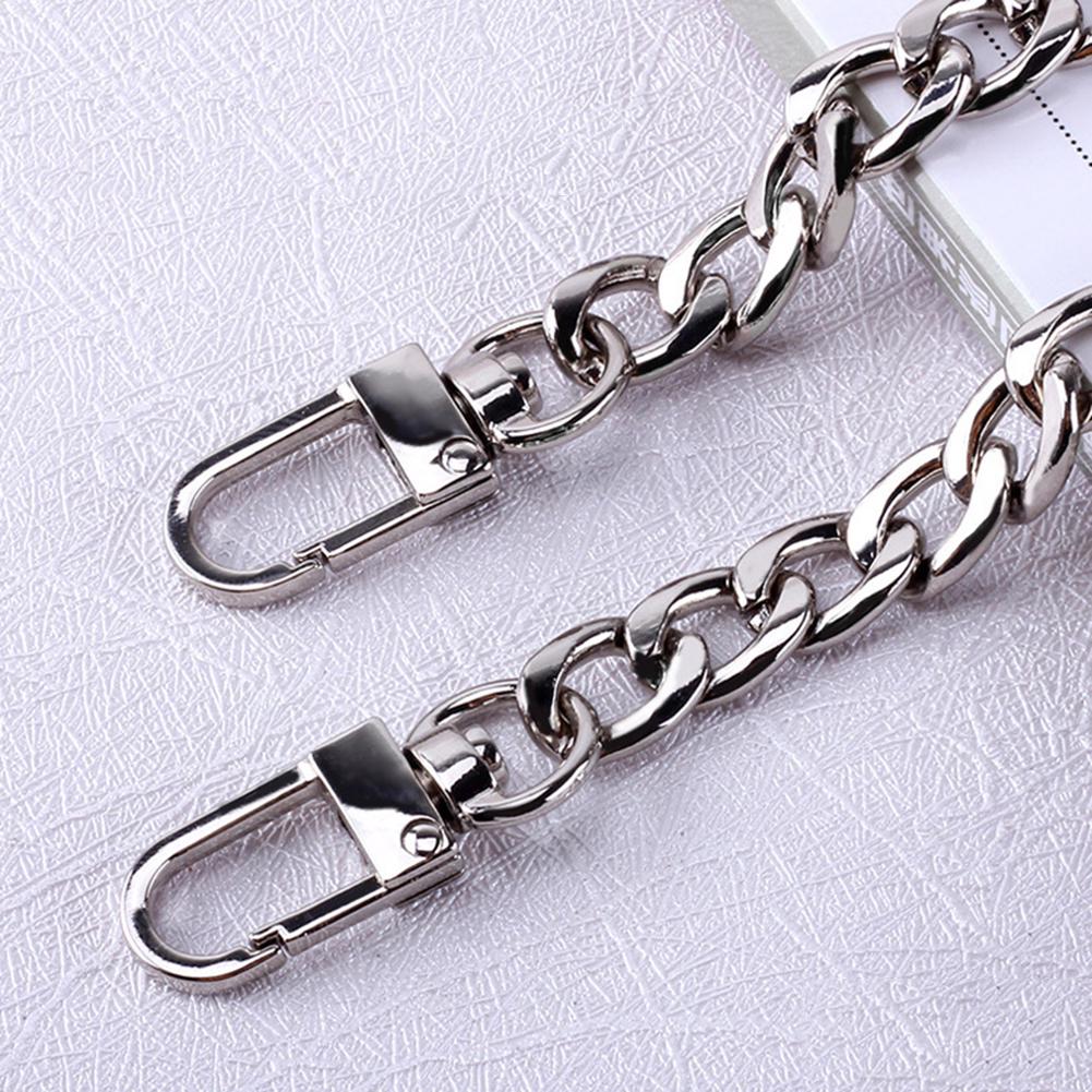 Bag Metal Chain Strap Handle Replacement for DIY Purse Shoulder Handbag 110cm