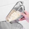Rust-Resistant Sink Drain Basket Stainless Steel Triangular Drain Shelf  for Home
