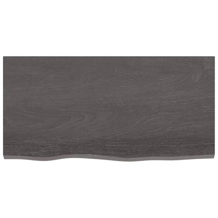 VidaXL Bathroom Countertop Dark Grey 80x40x2 Cm Treated Wood 3156212