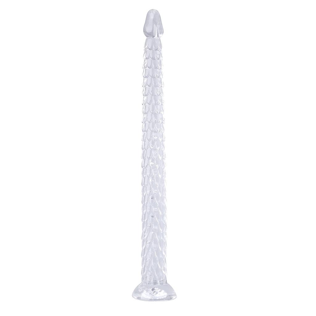 Deep Transparent Dragon Whip Dildos Female Climax Masturbation Device Soft Chrysanthemum Anal Massage Stimulating Sex Toys