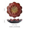 Blumenförmiger Keramik-Essteller, Obstteller, Salatschüssel, Dessertteller, Dim-Sum-Teller, Snack-Tablett, Sushi-Teller, Sashimi-Teller