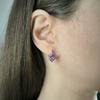 Серебряные серьги с натуральным аметистом 2.025ct (2189428)