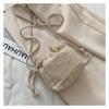 Women's Bag New Style in The Summer Straw Weaving Cute Ins Bucket Bag Persality Girl Single-shoulder Crossbody Bag