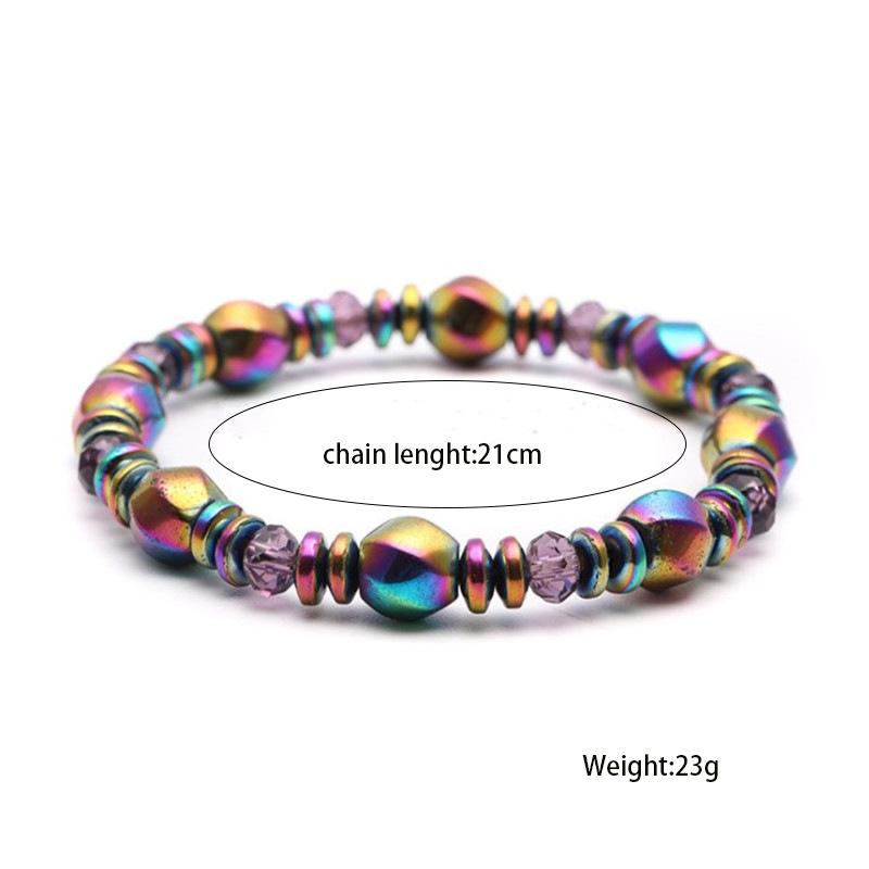 Colored Magnetic Energy Bracelet For Man Health Care Therapy Slim The Body Irregular Natural Stone Bracelets Gifts For Friend