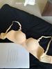 One-piece gathering sexy seamless bra memory steel ring adjustment bra with thin breasts