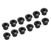 12Pcs Acoustic Guitar Tuner Conversion Bushing 10mm Plastic Adapter Accessory Set Kit Black