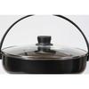 Bestco IH Sukiyaki Pot with Glass Lid, 30cm, Diamond Coated, NQ-0064, Bistro Festa