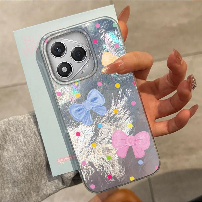 Coque Mignonne Colorée Nœud Cœur Filles Pour Honor 400 Pro X9c Magic7 Magic6 200 Lite Smart X9a X8a X8b X8c X7c X7b X8 Housse