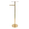 Standing Toilet Paper Holder Stylish Stable Stainless Steel Tissue Roll Stand with Phone Tray for Bathroom