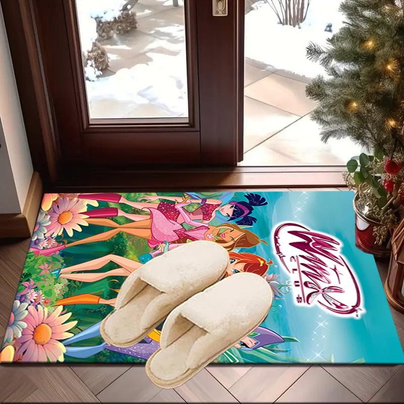 Wink Club Magical Friendship Area Rug Office rug, Chair Rug, Decor Carpet Livingroom bedroom Mat, Large Size Fan gifts Christmas gifts