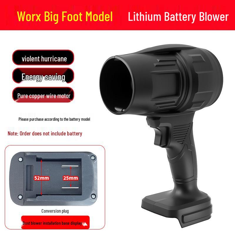 Powerful Lithium Battery Blower Fan Adapter for Dust Removal