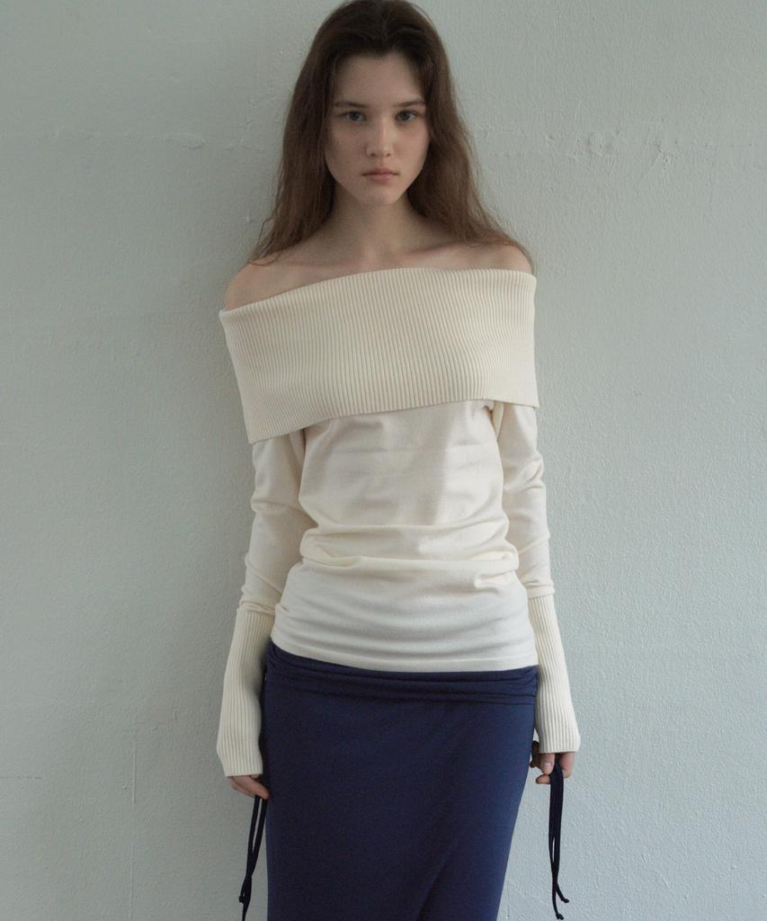 CITTA Every Day Wool Off-Shoulder Knit_Ctk252(4Color)