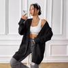 Fashion Top Coat Women's New Double Pocket Simple Casual Sweater Cardigan Solid Color Versatile Button Knitted