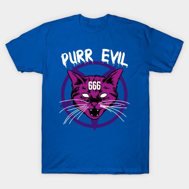 Buy Unisex Fashion TShirt purr evil cat 