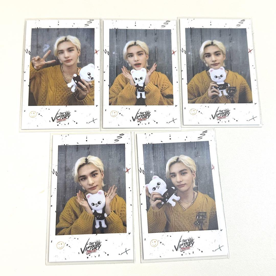 

[USED] Hyunjin Victory Polaroid POPUP Trading Card Purchase Bonus Complete Set