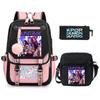 Demon Hunters Peripheral Printing Children's Fashion Backpack Cross-border Large Capacity Primary and Secondary School Student Leisure School Bag Set
