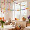 Easter Egg Easter Eggs Wreath DIY Craft Speckled Egg Easter Egg Garland Colorful Rustic Style Hanging Ornaments