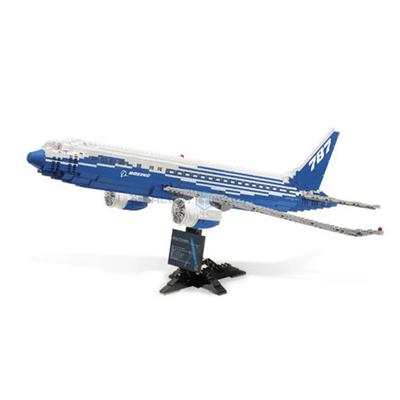 Boeing Civil Aviation Duży samolot pasażerski Transport Pojazd szkolny Zestaw klocków Modele Samolot Klocki Zabawki Prezent Chłopcy