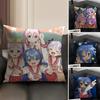 Beautiful Girl Cartoon Comics Game L-Lucky Star Pillow Case Pattern Printed Pillowcase For Living Room Sofa Cushion Cover