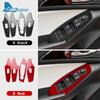 For Mazda 3 Axela 2014 2015 2016 2017 2018 LHD RHD Car Window Lift Button Panel Trim Accessories Real Soft Carbon Fiber Sticker