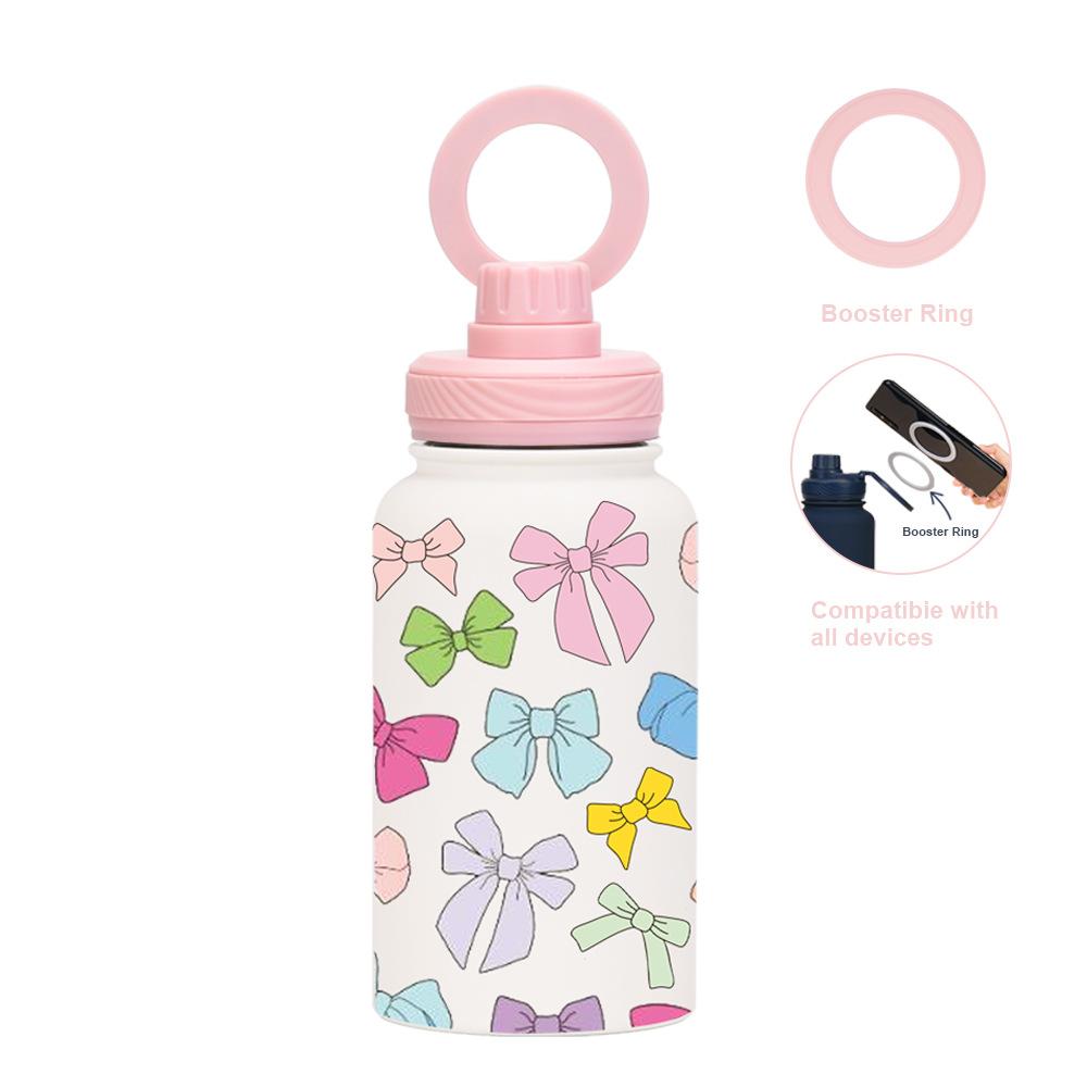 650Ml Large Mouth Thermos Cup Stainless Steel Sports Water Cup Mobile Phone Magnetic Suction Bracket With Printed Water Cup