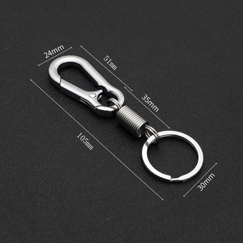 Car Keychain Metal Simple Key Ring Pendant Gift Accessories Automotive Interior Decorative Item
