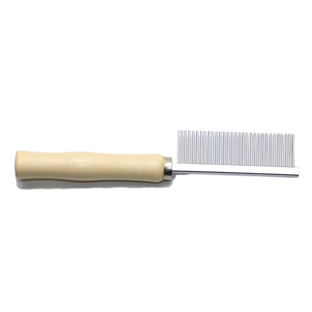 Round Comb Needle Wooden Handle Grooming Comb Practical Pet Cleaning Comb Cat Comb