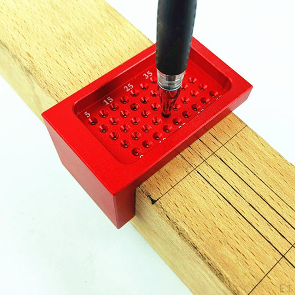 -Shaped Cave Ruler Wood Marking Hole Position Measuring Tools