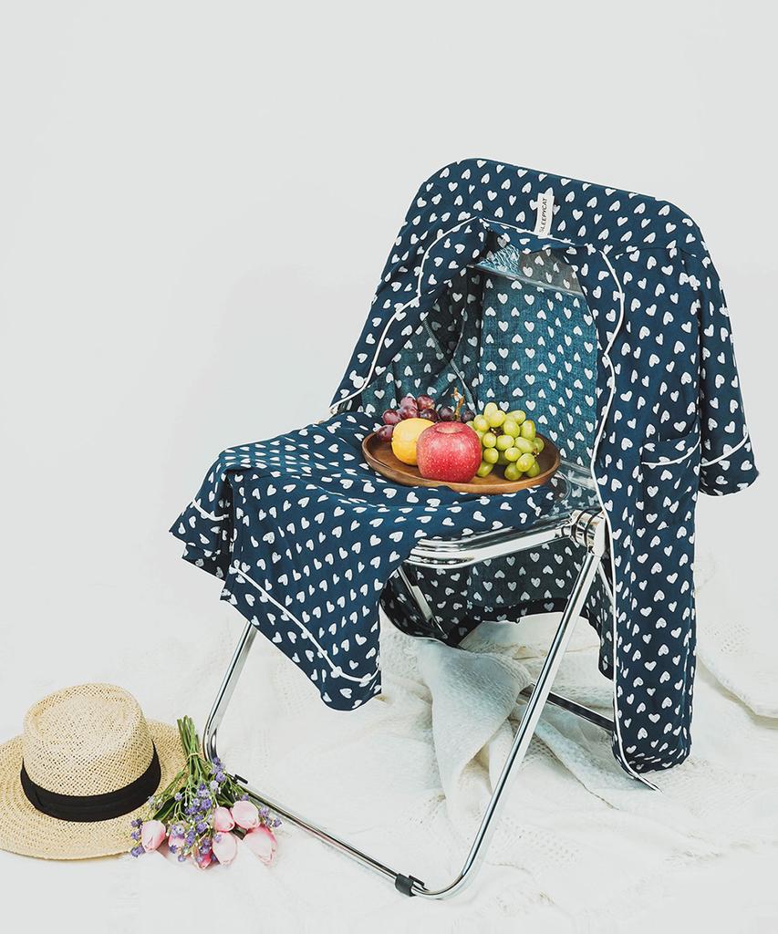 Seullipikaes With Heart Short Sleeve Pajamas [Women'S]