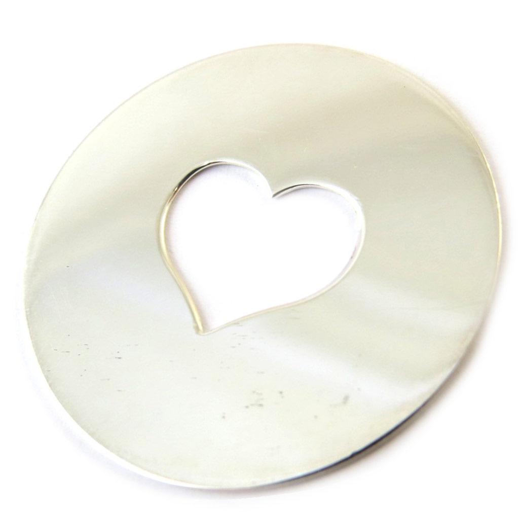 Les Trésors De Lily [F0339] - Silver Pendant 'Love' - 35 Mm