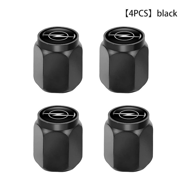 4PCS Car Wheel Air Stem Cover Tire Valve Leak Proof Caps Auto Accessories For Vauxhall Corsa VXR Crossland Combo Life Astra