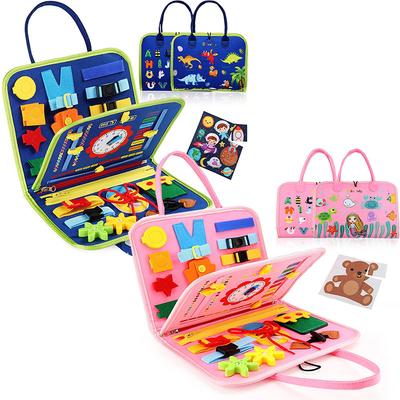 Non-Toxic Busy Board Montessori Toys For Toddler Busy Book Sensory Preshool Early Education Learning Fine Motor Skills Toys For Children