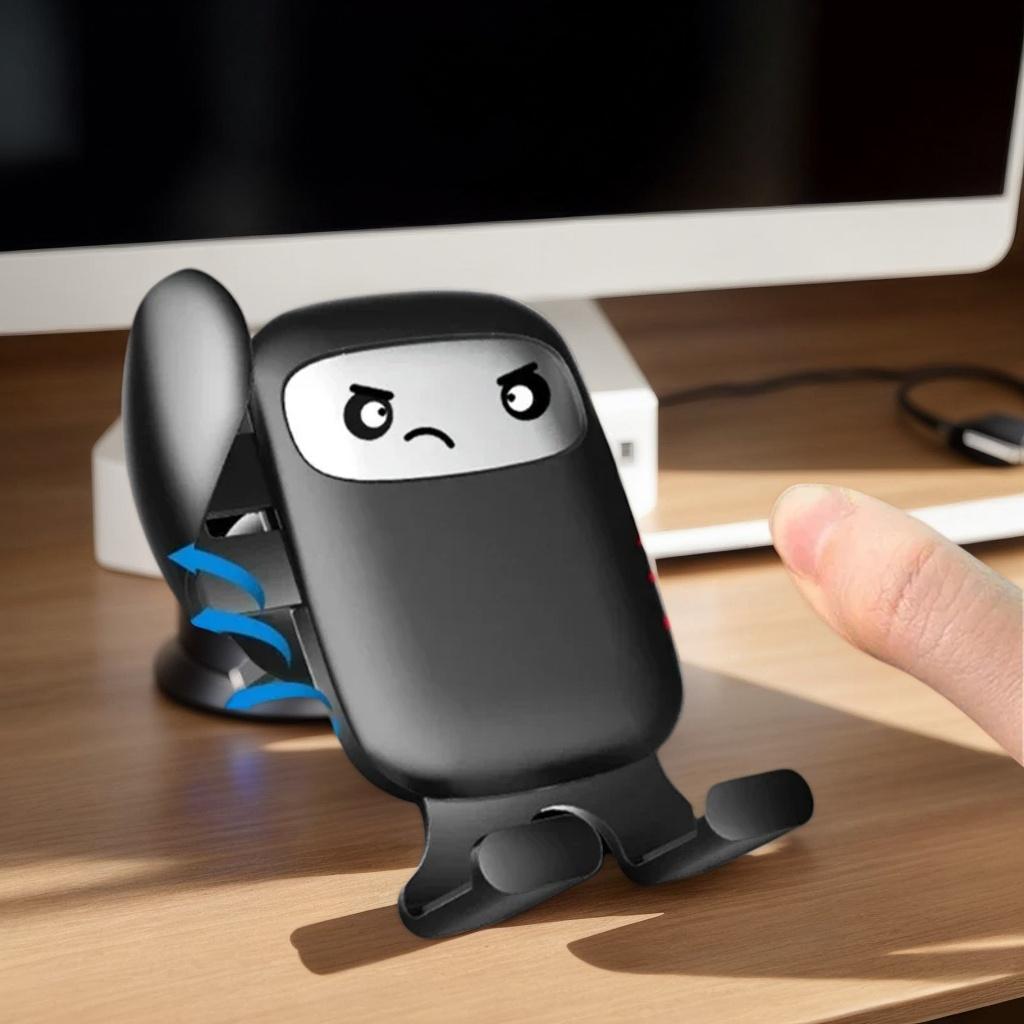 Cartoon Car Air Vent Phone Holder - Creative Clip Mount for GPS Navigation & Phone Stand (Interior Accessory)