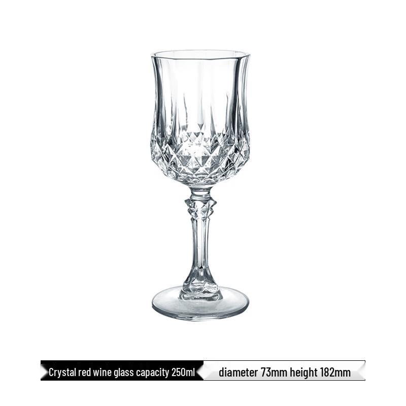 French Style Transparent Stemmed Wine Glass